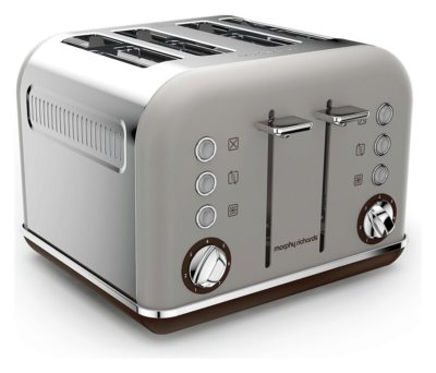 Morphy Richards 4 Slice Toaster - Pebble